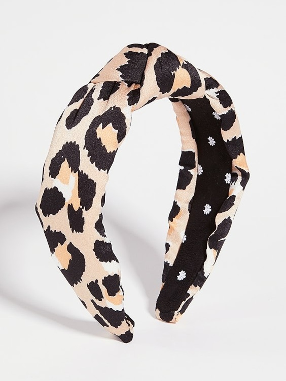 Lele Sadoughi Silk Leopard Knotted Headband - EUC